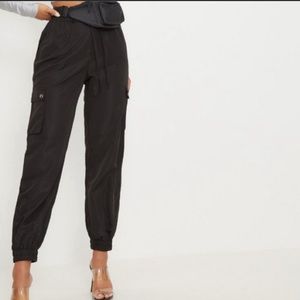 NWT Black PrettyLittleThing Cargo Pants